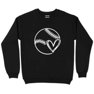 Love Baseball Sweatshirts - Black