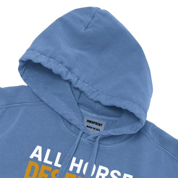 All Horse Deserved To Be Loved By A Litle Girl Unisex Comfort Colors Hooded Sweatshirt