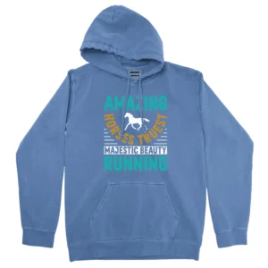 Amazing Horses Truest Majestic Beauty Running Unisex Comfort Colors Hooded Sweatshirt