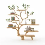 Floor Bookshelf - Driftwood Art Handmade Home Decor