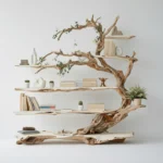 Handcrafted Oak Tree Bookshelf