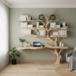 Handcrafted Tree Branch Bookshelf - Rustic Bookcase for Home Decor