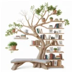 Handcrafted Tree Branch Shelf - Functional Art for Your Walls