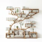 Handmade Wooden Wall Shelf with Branch Design - Bring Nature Indoors