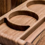 Artisan Walnut Desk Organizer Set - Wooden Organizer with Multi-Compartments Storage