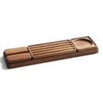 Handcrafted Beech Wood Desk Organizer Set