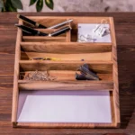 Handcrafted Desk Organizer Set - Pen Holder & Stationery Storage Solution for Desktop