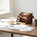Handcrafted Multi-Tier Plywood Desk Organizer