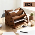 Handcrafted Multi-Tier Plywood Desk Organizer