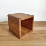 Handcrafted Solid Oak Desk Organizer - Minimalist Wooden Pen Pot