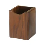 Handcrafted Solid Walnut Desk Organizer - Premium Minimalist Pencil Cup