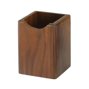 Handcrafted Solid Walnut Desk Organizer – Premium Minimalist Pencil Cup2