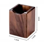 Handcrafted Solid Walnut Desk Organizer - Premium Minimalist Pencil Cup
