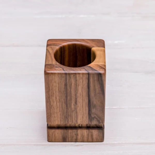 Personalized Artisan Walnut Pen Holder - Handcrafted Goblet Desk Organizer